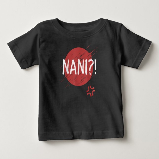 Camiseta De Bebé ¡Nani! Qué divertido animo japonés (Anverso)