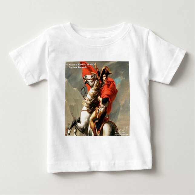 Camiseta De Bebé Napoleón & cita del "Líder" (Anverso)