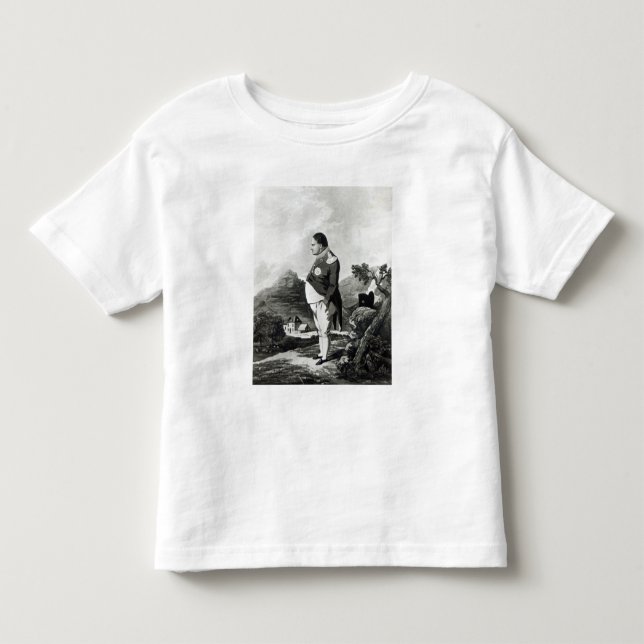 Camiseta De Bebé Napoleon en la isla de St. Helena, 1820 (Anverso)
