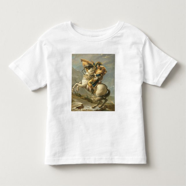 Camiseta De Bebé Napoleon que cruza las montañas en el St Bernard (Anverso)