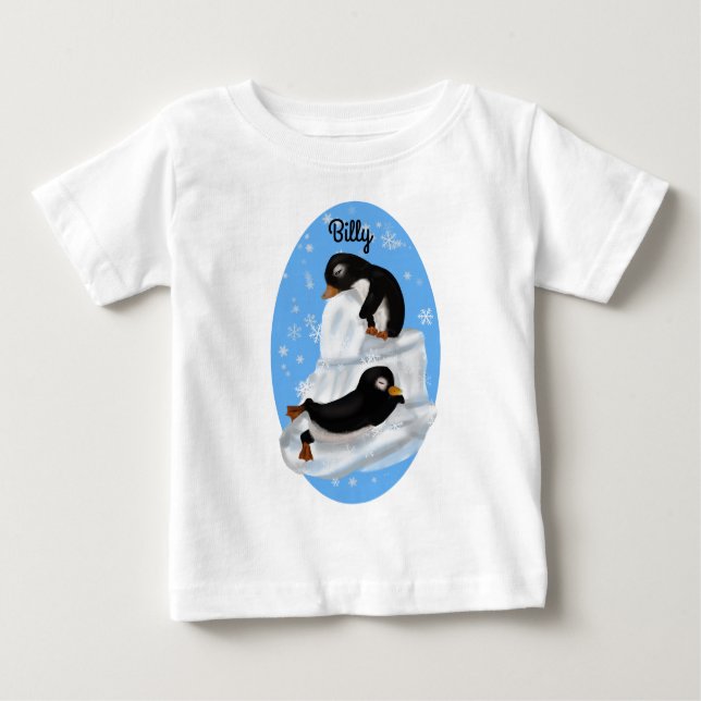 Camiseta De Bebé Napping Penguins Toddler T-Shirt (Anverso)