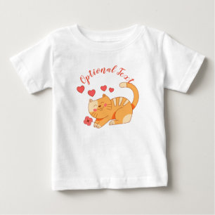 Camiseta De Bebé Naranja Amante De La Cuta Tabby Kitten