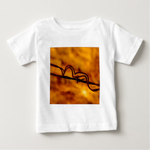 Camiseta De Bebé Naranja Amarillo Barbed Wigue Fugue