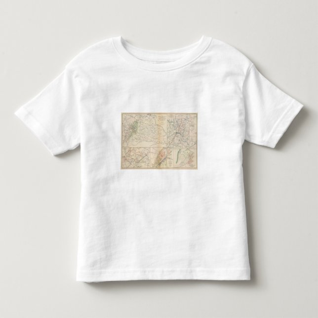 Camiseta De Bebé Naranja Co, Va, funcionamiento de la mina, río de (Anverso)