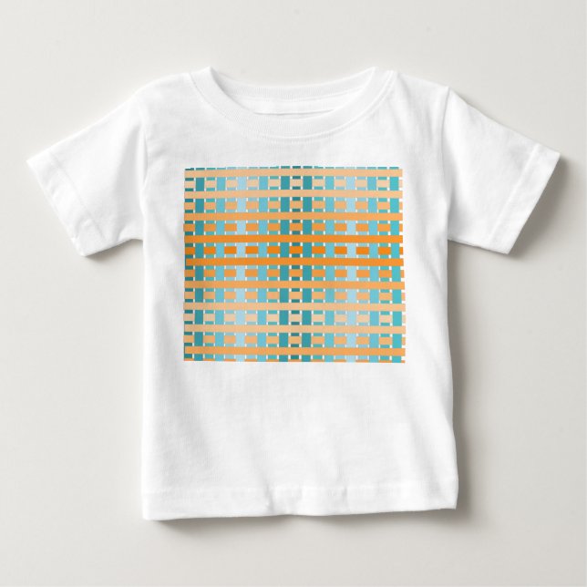 Camiseta De Bebé Naranja de degradado de plano (Anverso)