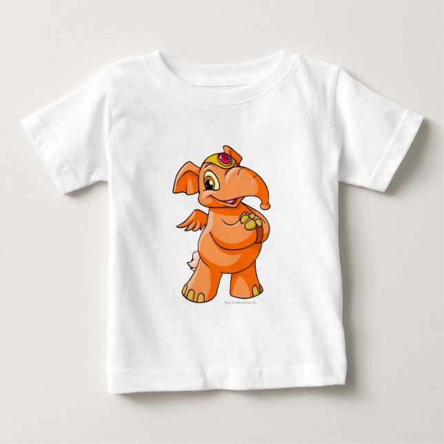 Camiseta De Bebé Naranja de Elephante (Anverso)