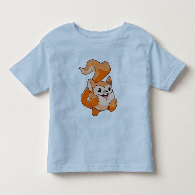 Camiseta De Bebé Naranja de Meerca (Anverso)