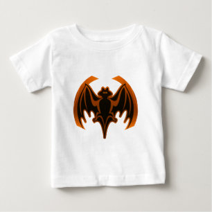 Camiseta De Bebé Naranja de murciélagos El MUSEO de los regalos de 