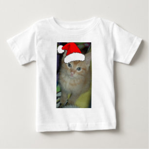 Camiseta De Bebé Naranja de navidades Tabby Kitten