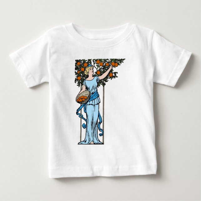 Camiseta De Bebé Naranja Maiden Baby T-Shirt (Anverso)