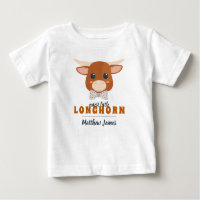 Naranja quemado en el bebé Longhorn