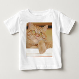 Camiseta De Bebé Naranja Tabby Cat