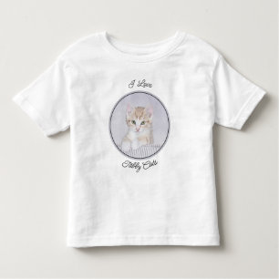 Camiseta De Bebé Naranja Tabby Kitten Pintura - Arte Gato Original