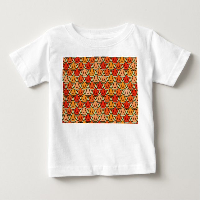 Camiseta De Bebé Naranja Tulip Field (Anverso)