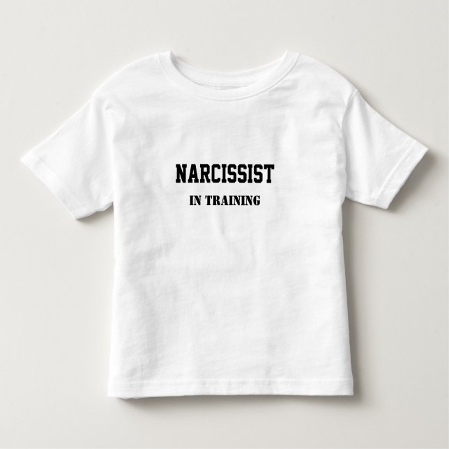 Camiseta De Bebé Narcissist en el entrenamiento (Anverso)