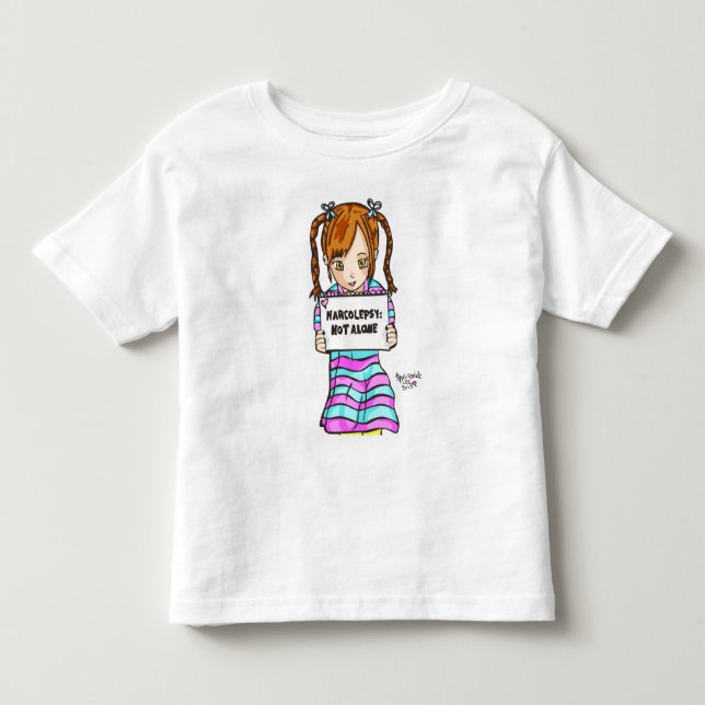 Camiseta De Bebé NARCOLEPSY: NO la diversión de ALONE™ embroma la (Anverso)