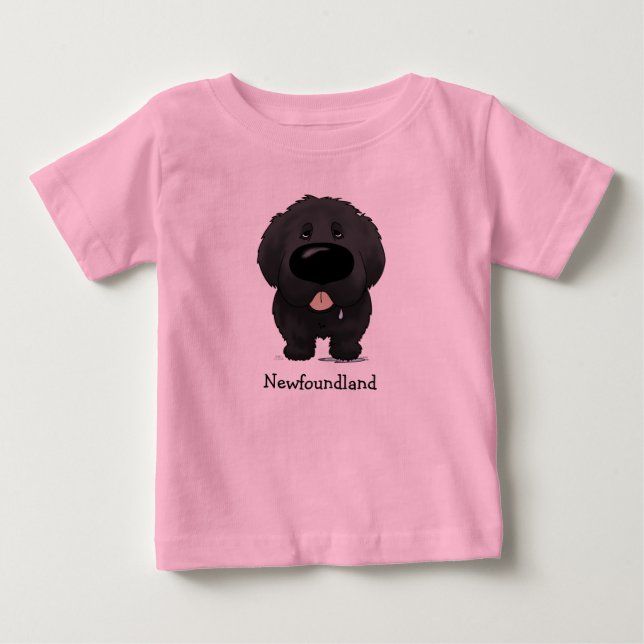 Camiseta De Bebé Nariz grande Terranova (Anverso)