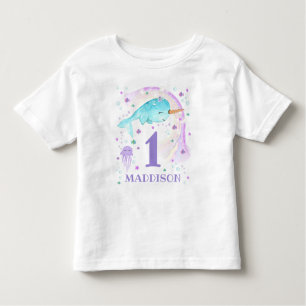 Camiseta De Bebé Narwhal T-Shirt Chica personalizado Narwhal T-Shir