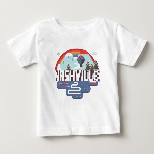 Camiseta De Bebé Nashville en diseño (Anverso)