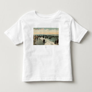 Camiseta De Bebé Natación de CaliforniaCrowds en la Costa del