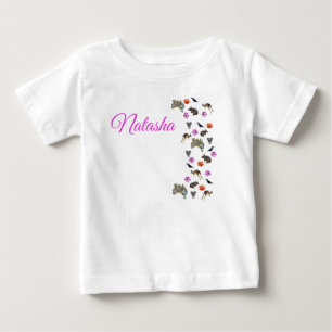Camiseta De Bebé Natasha, nombre con vida silvestre australiana,  