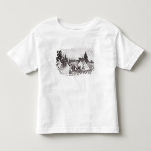 Camiseta De Bebé Native American Teepee Camp, Montana, c.1900 (b/w)