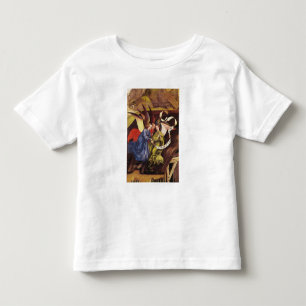 Camiseta De Bebé Natividad, detalle de tres ángeles, c.1425