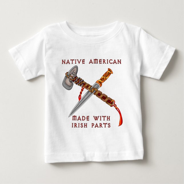 Camiseta De Bebé Nativo americano/irlandés (Anverso)