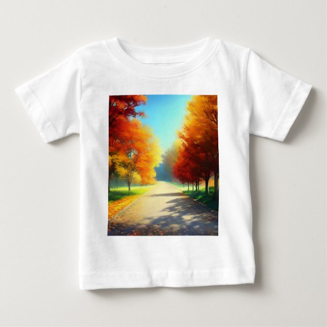 Camiseta De Bebé Naturaleza Árboles otoñales en el bosque (Anverso)