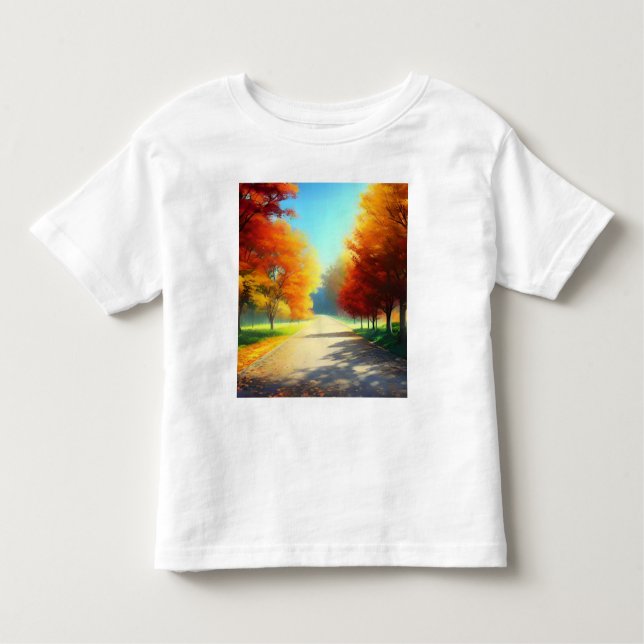 Camiseta De Bebé Naturaleza Árboles otoñales en el bosque (Anverso)