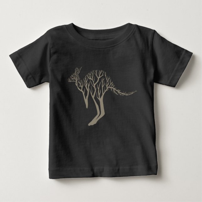 Camiseta De Bebé Naturaleza artística australiana del árbol canguro (Anverso)