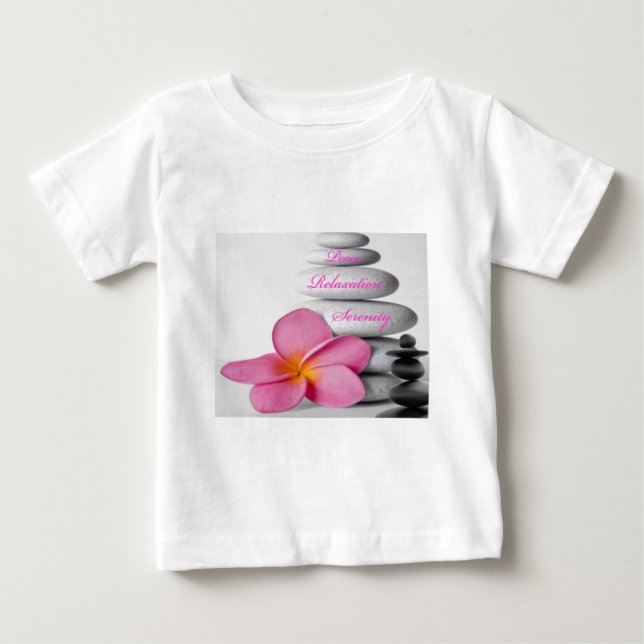 Camiseta De Bebé Naturaleza del balneario del zen (Anverso)
