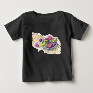 Camiseta De Bebé Naturaleza Muerta de Frutas