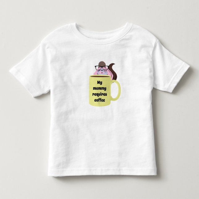 Camiseta De Bebé Naughty Squirrel #398 Niño (Anverso)