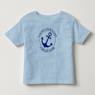 Camiseta De Bebé Nautical Blue Anchor club náutico puerto deportivo