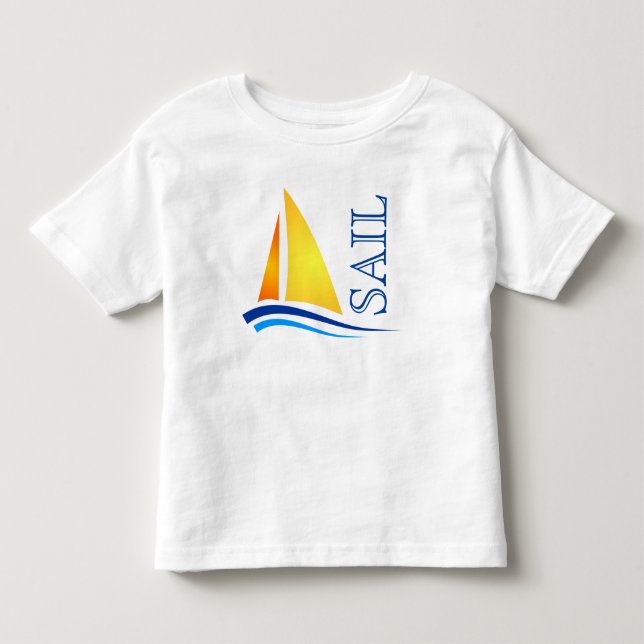 Camiseta De Bebé Nautical Sail Modern (Anverso)