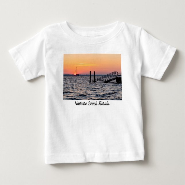 Camiseta De Bebé Navarre Florida Santa Rosa Sunrise Bebé Niño (Anverso)
