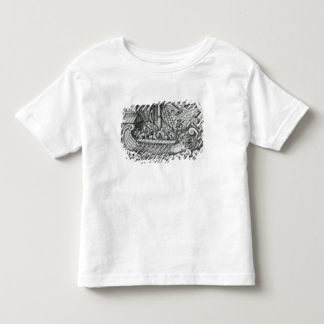 Camiseta De Bebé Nave de Viking (Anverso)