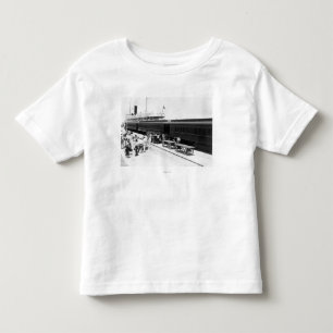 Camiseta De Bebé Nave del cargamento de la estación de ferrocarril
