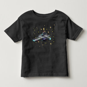 Camiseta De Bebé Nave Espacial para Pequeños i3 atlas Estrellas Dor