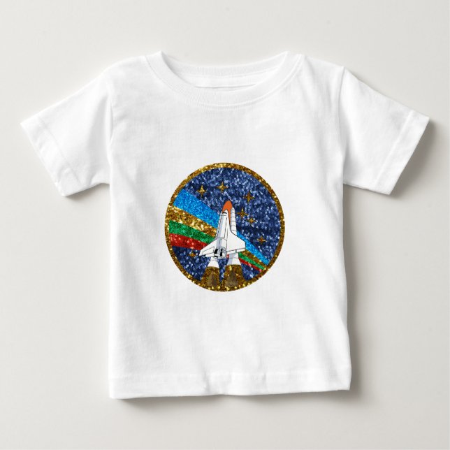 Camiseta De Bebé nave espacial secuencial (Anverso)
