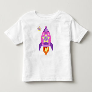 Camiseta De Bebé Nave rosada de Rocket