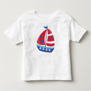 Camiseta De Bebé Navegación en barco, vela, barco, vela, barco, bar