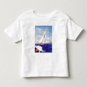 Camiseta De Bebé Navegación por el faro de Albert B. Marks
