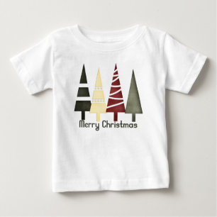 Camiseta De Bebé Navidad 1: Árboles Feliz Navidad Creeper