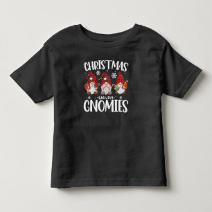 Camiseta De Bebé Navidad Con Mis Gnomos Buffalo Cuadros Rojos Gnome