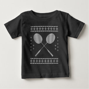 Camiseta De Bebé Navidad de bádminton