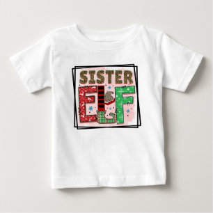 Camiseta De Bebé Navidad de la Hermana Elfa