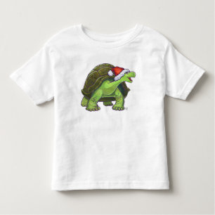 Camiseta De Bebé Navidad de la tortuga de la noche estrellada
