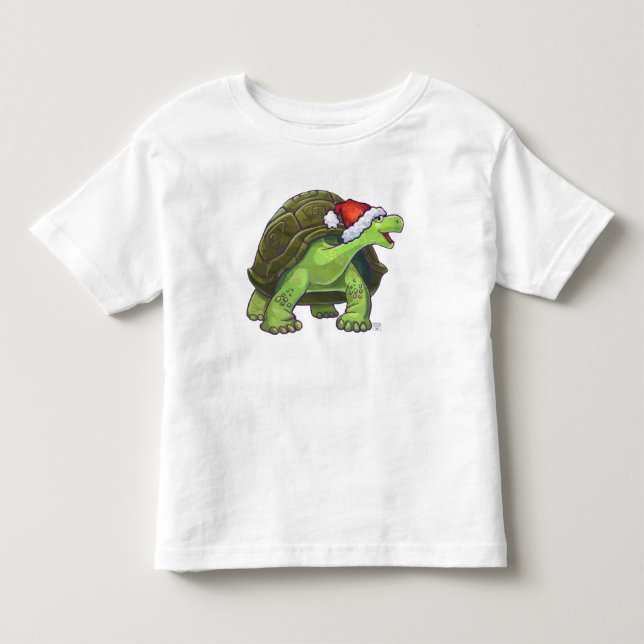 Camiseta De Bebé Navidad de la tortuga de la noche estrellada (Anverso)